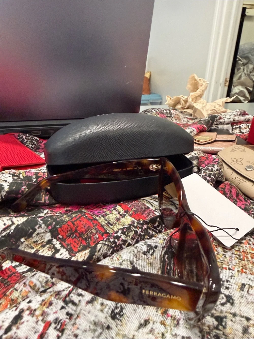 Salvatore Ferragamo Brown Tortoiseshell Sunglasses - Full Inclusion